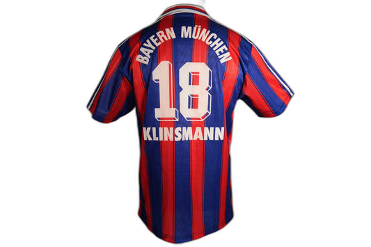 FC Bayern München 1995-1997 Heim Trikot KLINSMANN #18 (9\10) - M