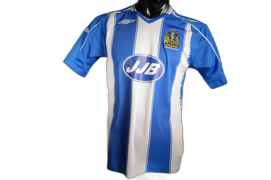 Camiseta local del Wigan Athletic 2007-2008 SCHARNER #1 (9\10) - S