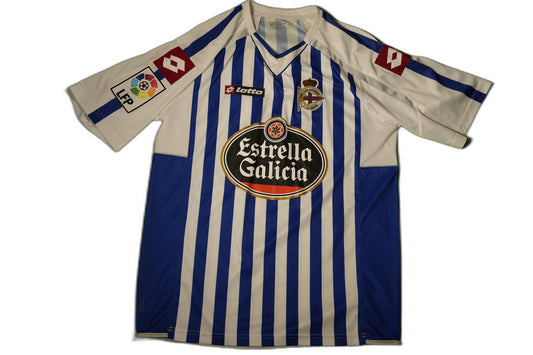 Deportivo de la Coruña 2010–2011 Heim Trikot - Valeron 21 (9/10) - XL