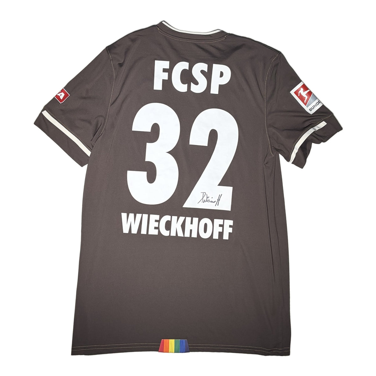 St. Pauli #32 Wieckhoff signiert 2020-2021 Heim Trikot (10/10) L
