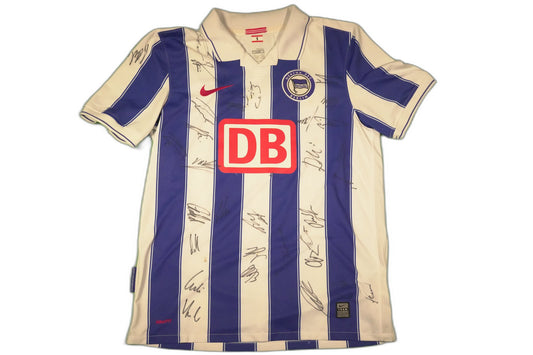 Hertha BSC Berlin 2009–2010 Heim Trikot – Kader signiert (8/10) - M
