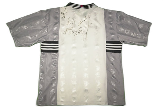 1. FC Kaiserslautern 1997–1998 Auswärts Trikot Kader signiert (8/10) - XL